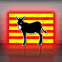 Ane et drapeau catalan